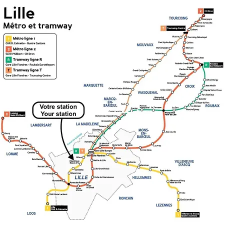 Saint-michel Fully-equipped Lille